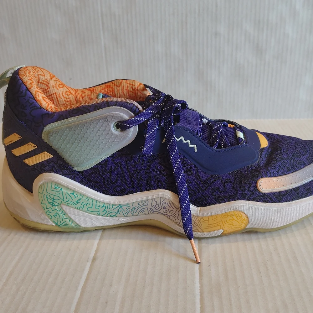 Adidas Don Issue #3 Jazz Purple Yellow Donovan Mitchell Size‎ 15